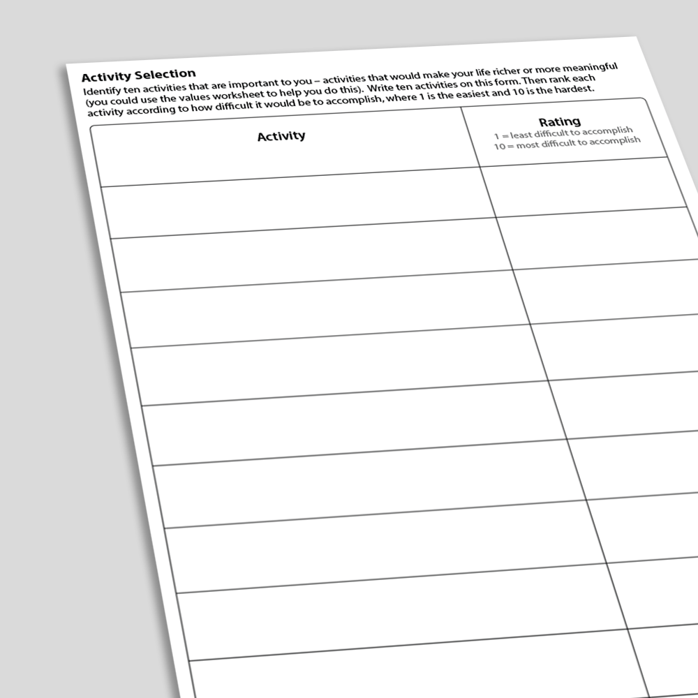 Activity Selection CBT worksheet (Angled)