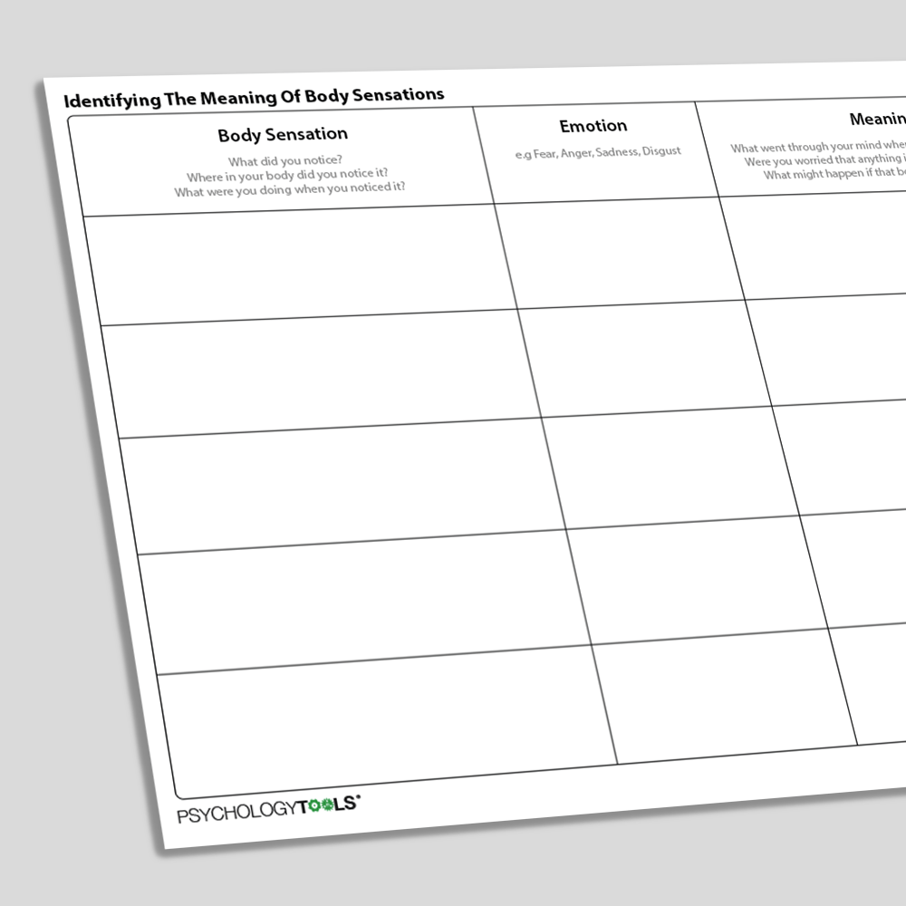 Identifying the Meaning of Body Sensations Worksheet (angled)