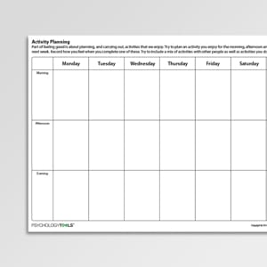 depression cbt worksheets handouts psychology tools