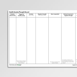 anxiety cbt worksheets handouts psychology tools