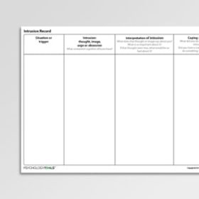 Cognitive Behavioral Therapy (CBT) Worksheets | Psychology Tools