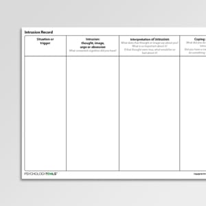 obsessive compulsive disorder ocd worksheets psychology tools