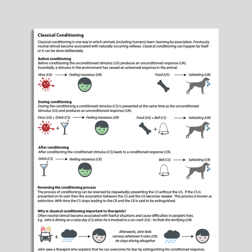 Classical conditioning handout