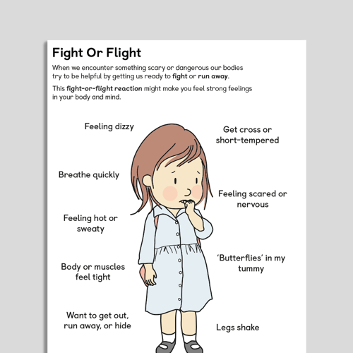 Fight or flight handout for children