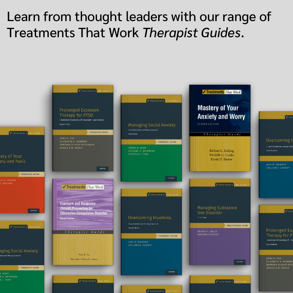 Learn from thought leaders with our range of Treatments That Work Therapist Guides.