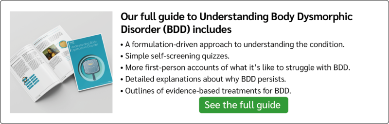 Understanding Body Dysmorphic Disorder Advert