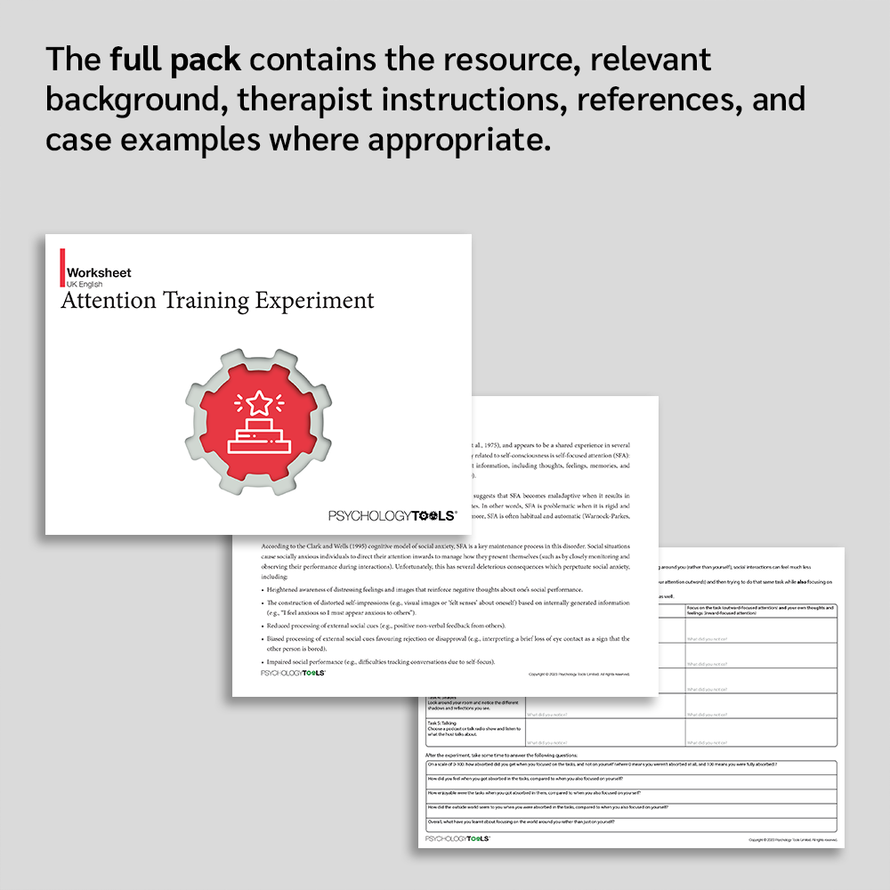 Attention Training Experiment (Full Pack)