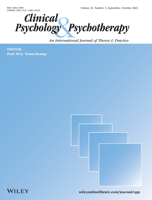 Clinical Psychology & Psychotherapy Journal Cover