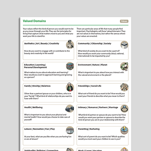 Valued domains information handout